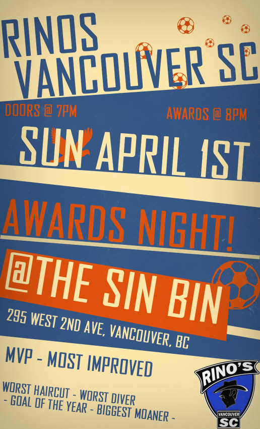 Rino's Awards Night Flyer